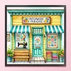 Sewing House-14CT Stamped Cross Stitch 40*40cm/15.75*15.75in
