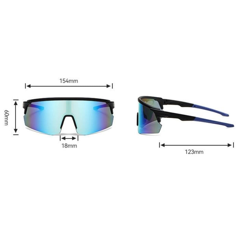 Minimalist Gradient Color Ac Special-Shaped Mirror Full Frame Glasses