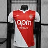 Joyfball 2025 Player Version Monaco Home Football Jersey（The player version jersey is a bit tight, please pay attention to the size selection）