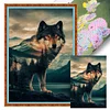 Timber Wolf-11CT Stamped Cross Stitch 40*60cm (Big Size)