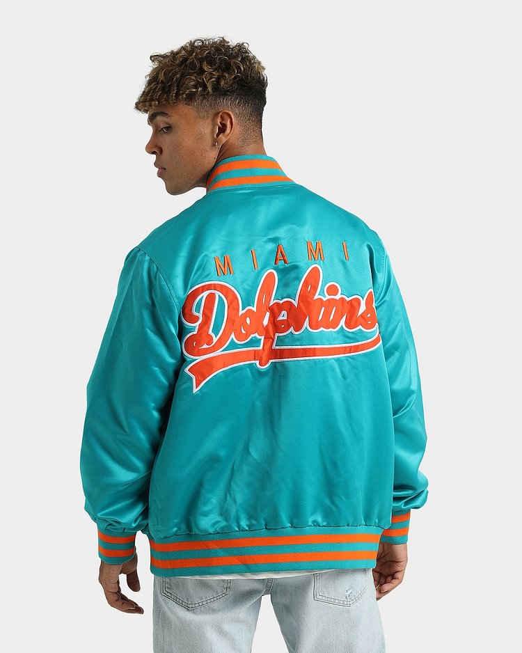 New Era Miami Dolphins Varsity Jacket Teal