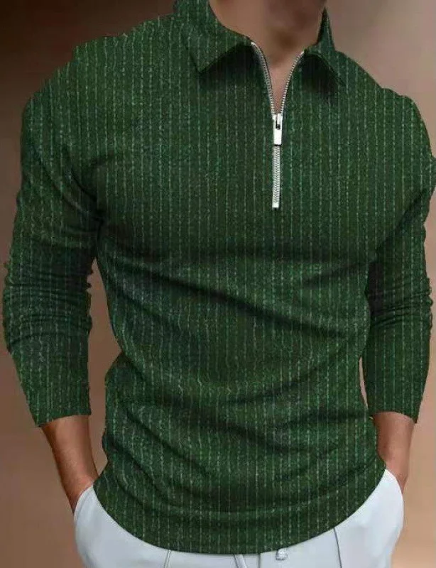 Men's Polo Shirt Long Sleeve Casual