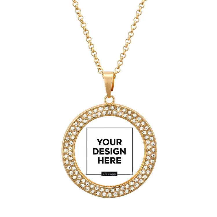 Personalized Design Multicolored Diamond Necklace