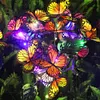 2 Pack Solar Butterfly Stake Light LED Garden Light Auto On/Off for Yard Pathway