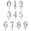 Reusable Numeral Birthday Candle Holder Set Number 0-9 for Party Anniversary