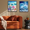 (2pcs) Beach Shells-11CT Stamped Cross Stitch 40*50cm(Bundle Sale)