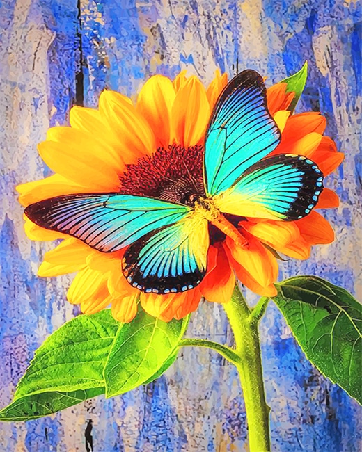 

Butterfly On Sunflower – Paint By Numbers - 40*50CM, 501 Original