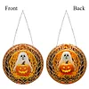 DIY Pumpkin Diamond Painting Single-sided Acrylic Hanging Pendant