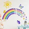 Inspiring Words Sun Rainbow Wall Sticker Home Kids Room Decor