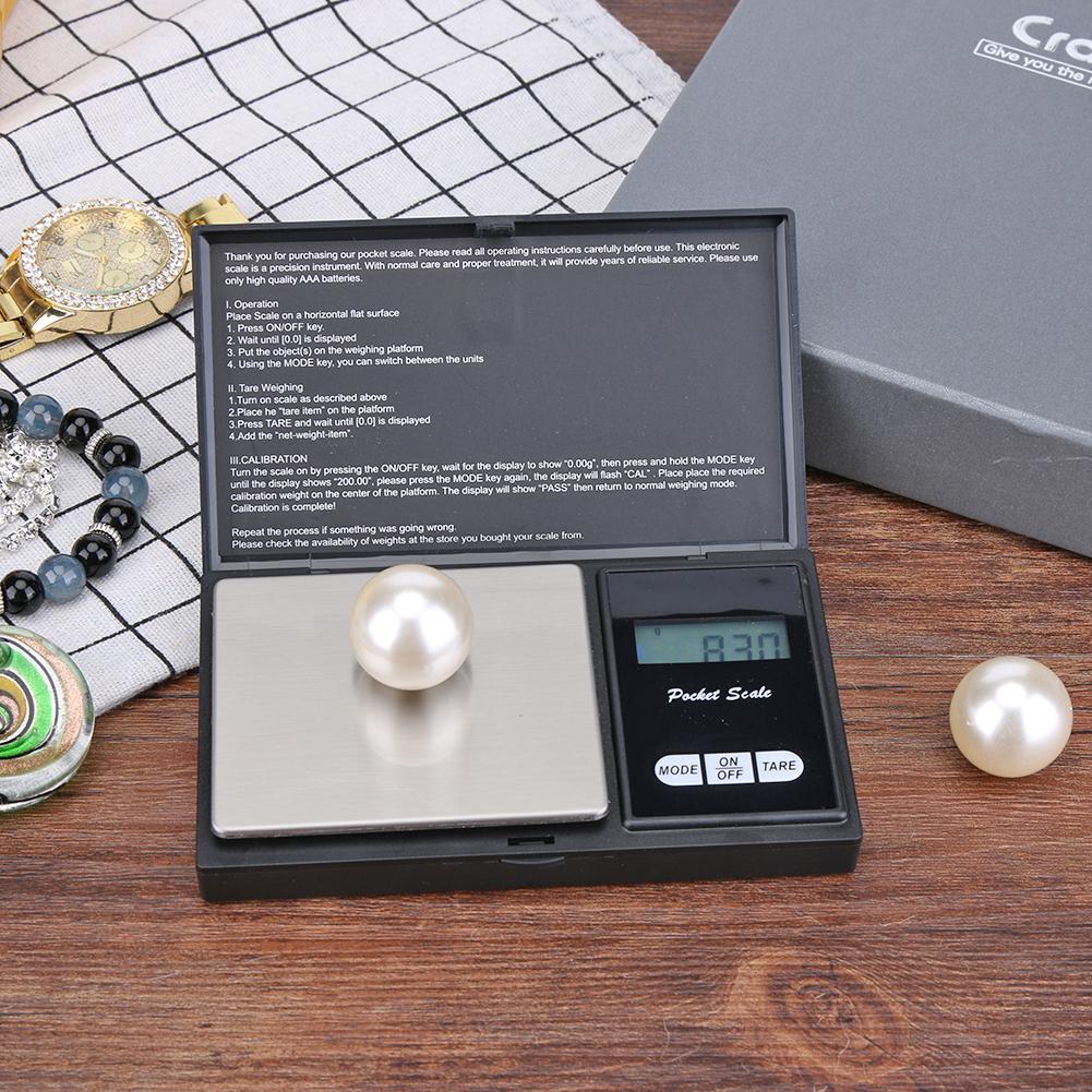 

High Precision LCD Blue Backlight Digital Electronic Jewelry Pocket Scale, 200g/0.01g, 501 Original