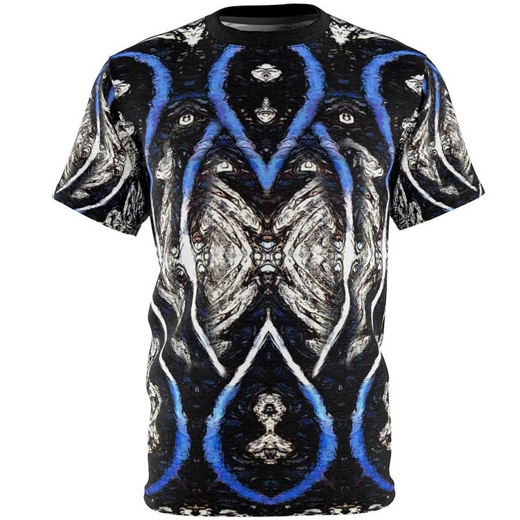 Men's Vintage Abstract Print Breathable Short Sleeve T-Shirt
