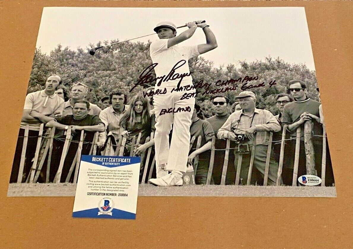 GARY PLAYER SIGNED 11X14 Photo Poster painting W/INSCRIPTION BECKETT CERTIFIED #2