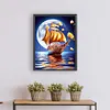 Diamond Painting -DIY Round Drill Pink Rose Ship