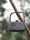 1.1L Teapot Coffee Pot with Wood Handle Aluminum Alloy Tourist Cookware Supplies