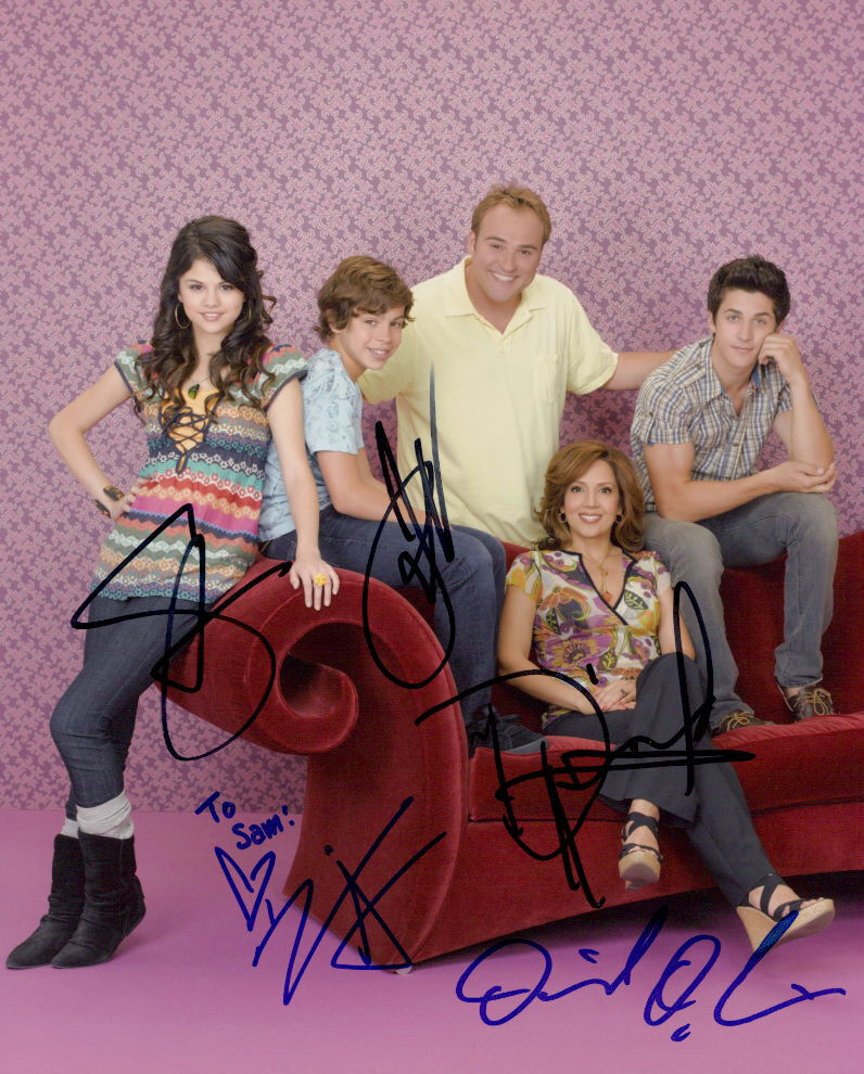 Wizards of Waverly Place (by all 5) signed authentic 8x10 Photo Poster painting COA