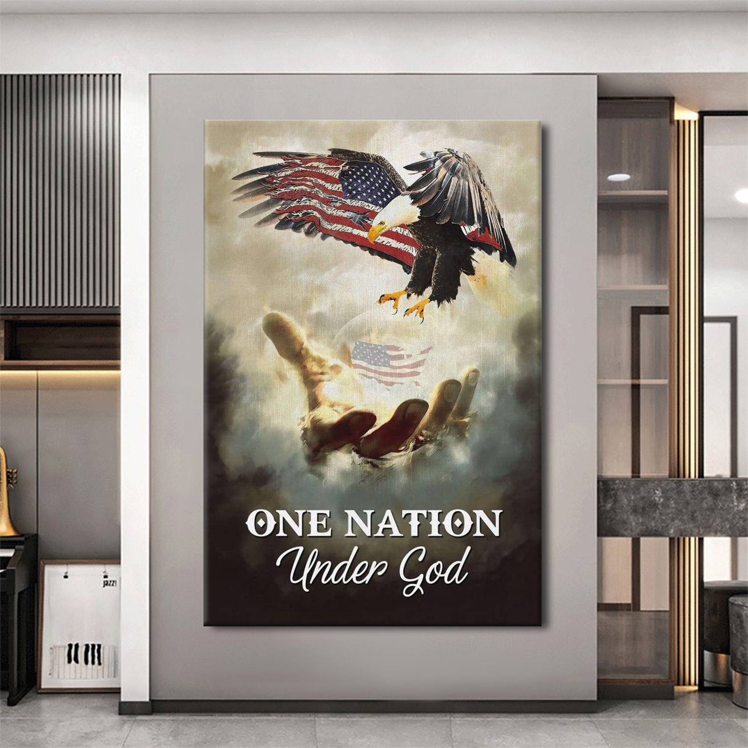 One Nation Under God Canvas Wall Art
