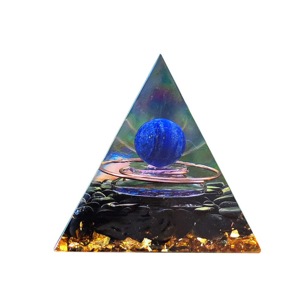 

Energy Generator Crystal Orgone Pyramid Gather Luck Wealth Stone Craft (C), 501 Original