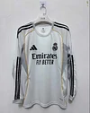 2025/2026 Long Sleeve Real Madrid Home Football Shirt1:1 Thai Quality