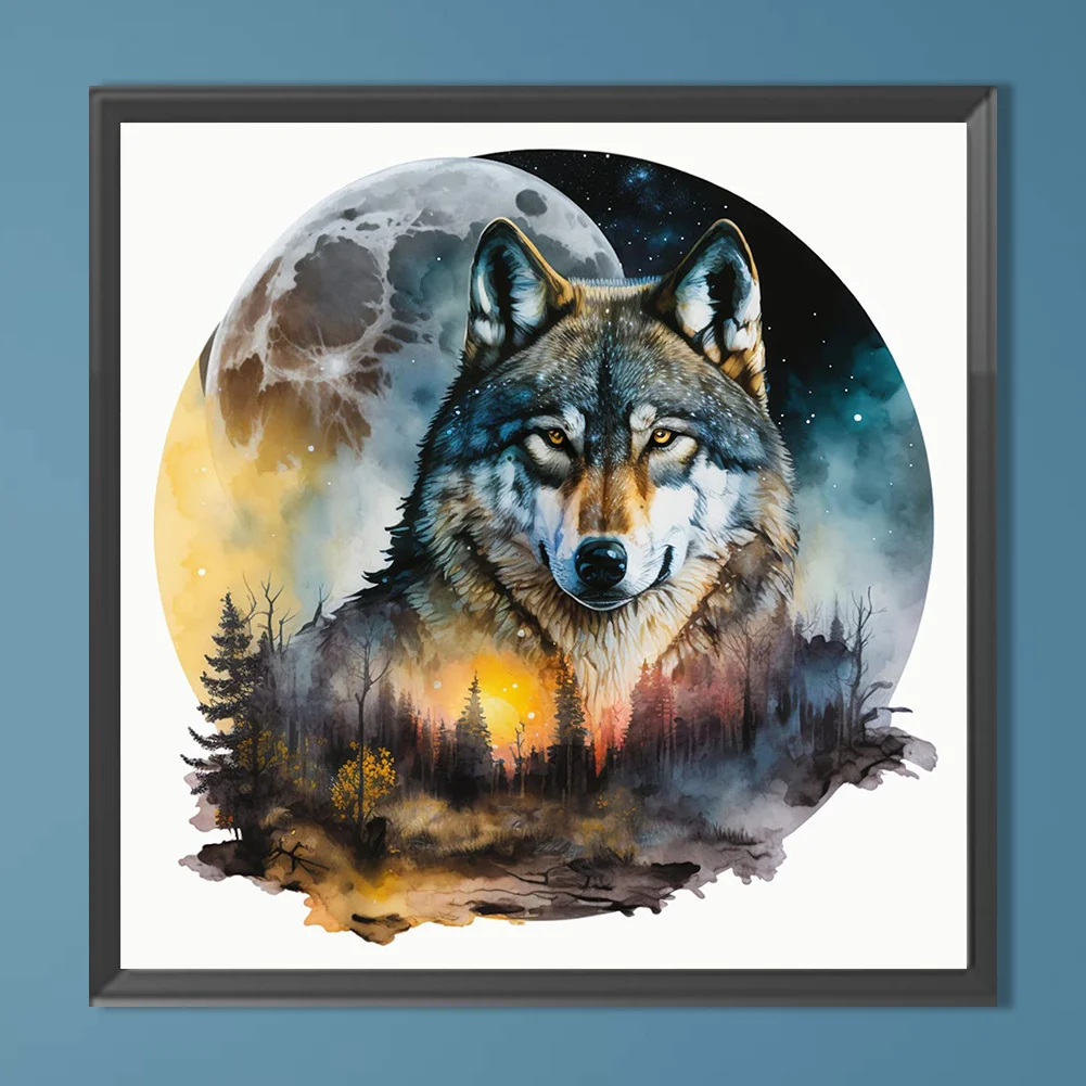 Diamond Painting - Full Round Drill - Wolf(Canvas|40*40cm)