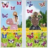 40pcs Butterfly Girl Diamond Painting Window Sticker Crystal Diamond Sticker Kit