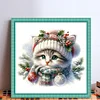(Stamped/Counted) Cat-18CT Cross Stitch 30*30cm/11.81*11.81in