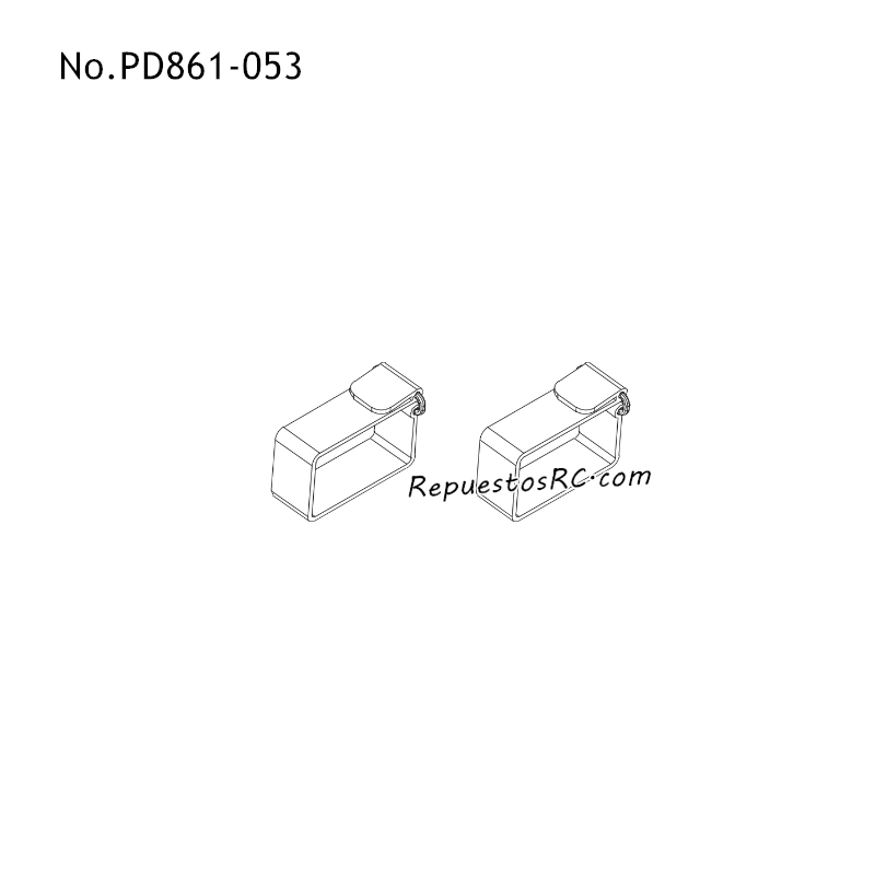 PD RACING TK10 Repuestos para Coches RC Cinturones con Bater&iacute;a PD861-053