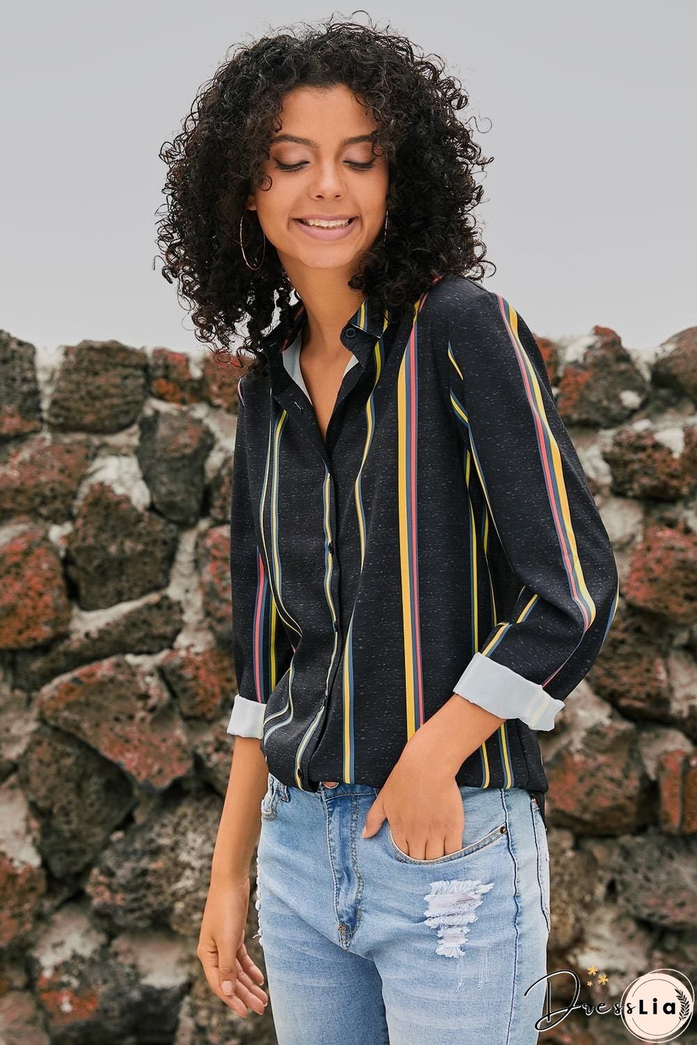 Weekend Casual Striped Shirt