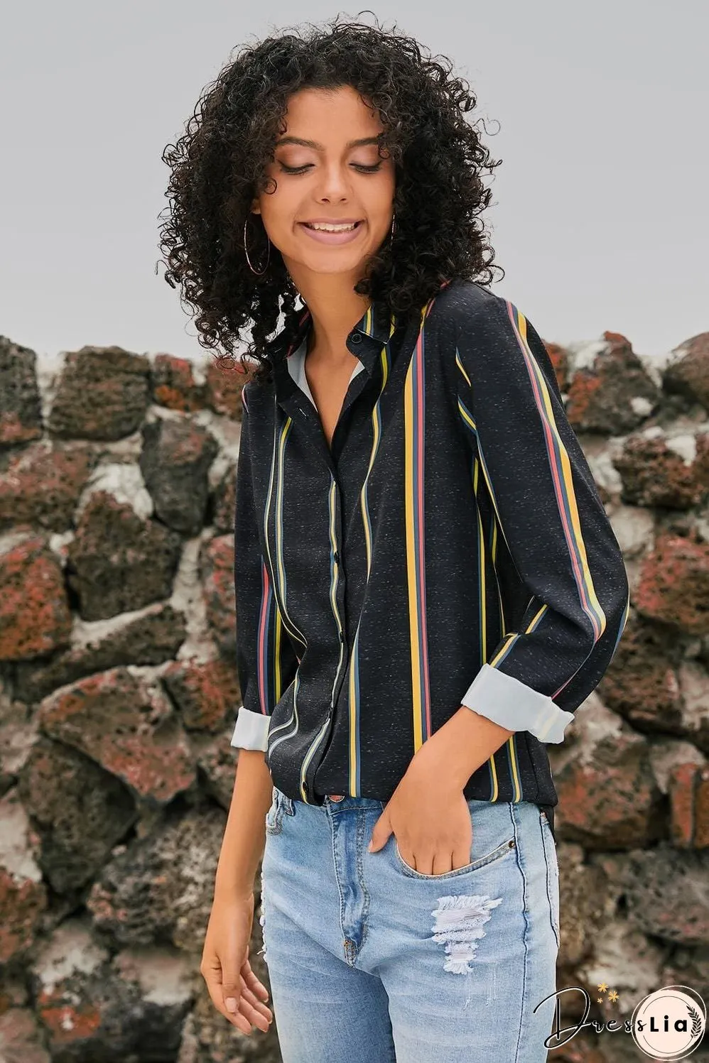 Weekend Casual Striped Shirt