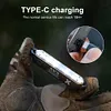 Wind Rope Buckle Light IPX4 Waterproof Warning Light Charging Tent String Lamp
