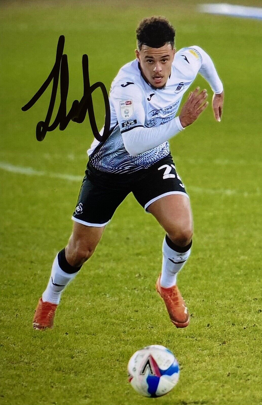 Joel Latibeaudiere Genuine Hand Signed Swansea City 6X4 Photo Poster painting