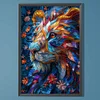 (40*60cm)Flower Lion - Full Round Drill Diamond Painting