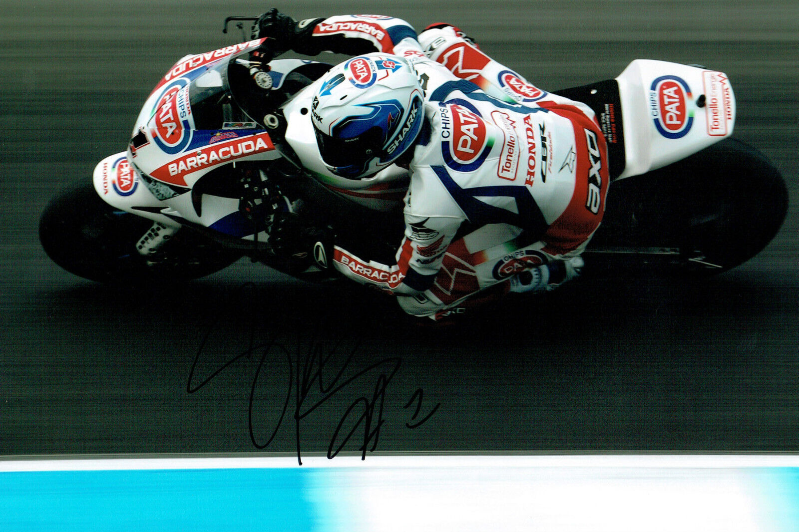 Sylvain GUINTOLI SIGNED Autograph World No1 Superbikes 12x8 Photo Poster painting AFTAL COA