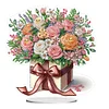 (US Local)DIY Flower Special Shaped Diamond Painting Desktop Ornaments Kit 