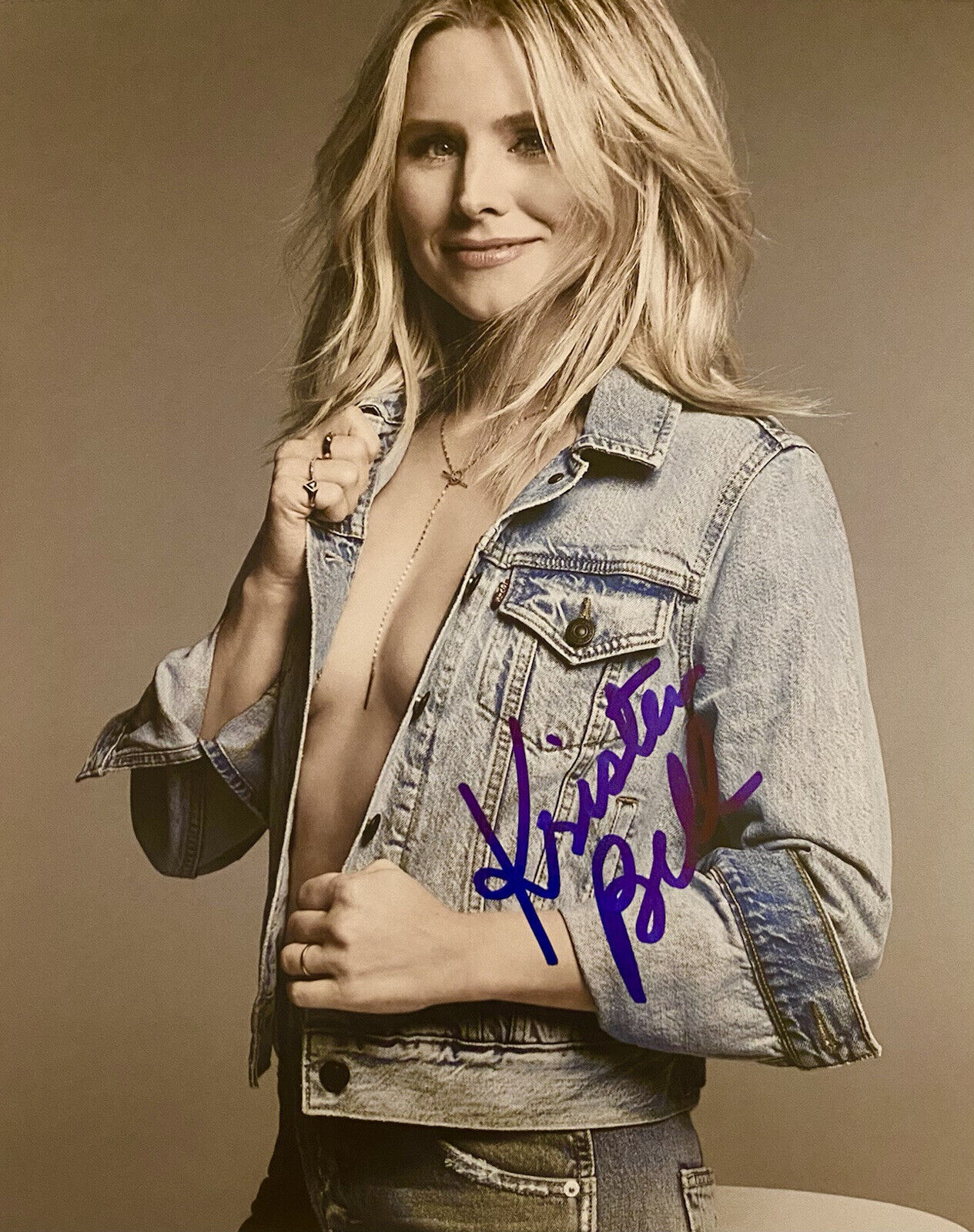 Kristen Bell Autographed Signed 8x10 Photo Poster painting Frozen