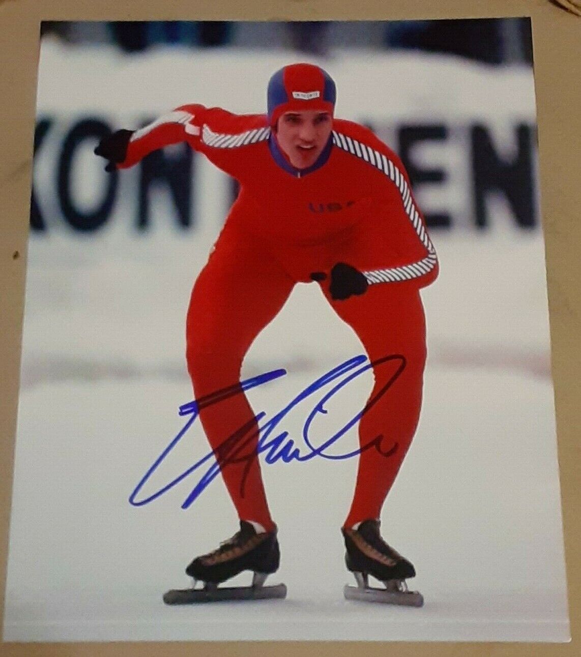 Eric Heiden Olympic Gold Medalist Speed Skating SIGNED AUTOGRAPHED 8x10 Photo Poster painting 2