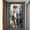 Girl Riding Horse-11CT Stamped Cross Stitch 40*70cm/15.75*27.56in(Big Size)