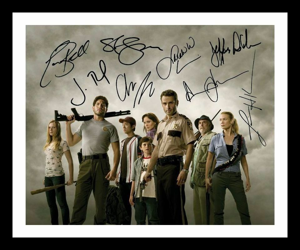 The Walking Dead Cast Autograph Signed & Framed Photo Poster painting 1