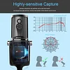 USB Recording Microphone Computer Podcast Condenser Cardioid Mic for PC Laptop Mac with Mute Button & LED Indicator for Vocals, YouTube, Streaming Broadcast, Podcasting, Skype, Gaming(JV-902)