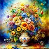 Diamond Painting -DIY Full Round Drill Flowers Oil Painting(40*40CM）