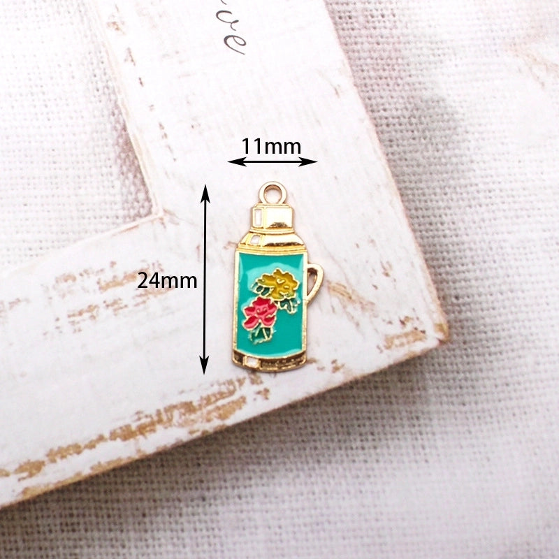 10 Pieces Retro Nostalgic Style Alloy Oil Drop DIY Jewelry Accessories 80 90 S Feeling Bicycle Sewing Machine Camera Pendant