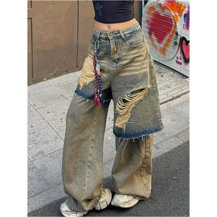 Ripped Hollow Gothic Harajuku Pant