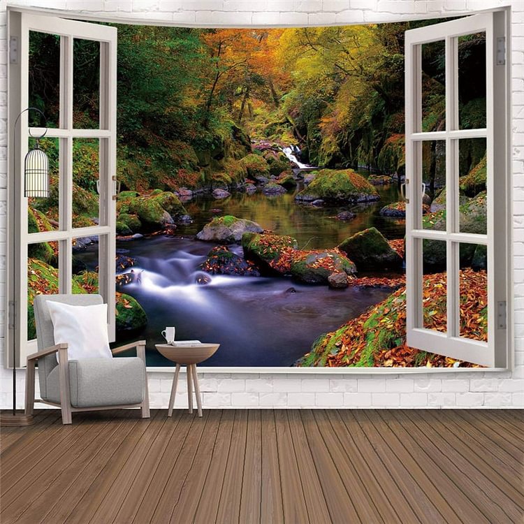 【Limited Stock Sale】Tapestry - Imitation Window Landscape
