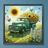 Diamond Painting-DIY Full Round Drill Sunflower Car
