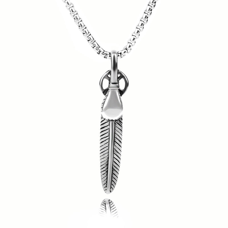 Retro Punk Cross Axe Alloy Titanium Steel Iron Plating Men’s Pendant Necklace Men Pendant Necklaces