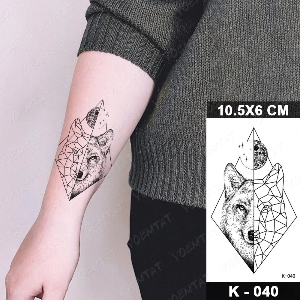 Sdrawing Temporary Tattoo Sticker Old School Flash Tatoo Dark Snake Scorpion Arm Wrist Fake Tatto For Body Art Women Men