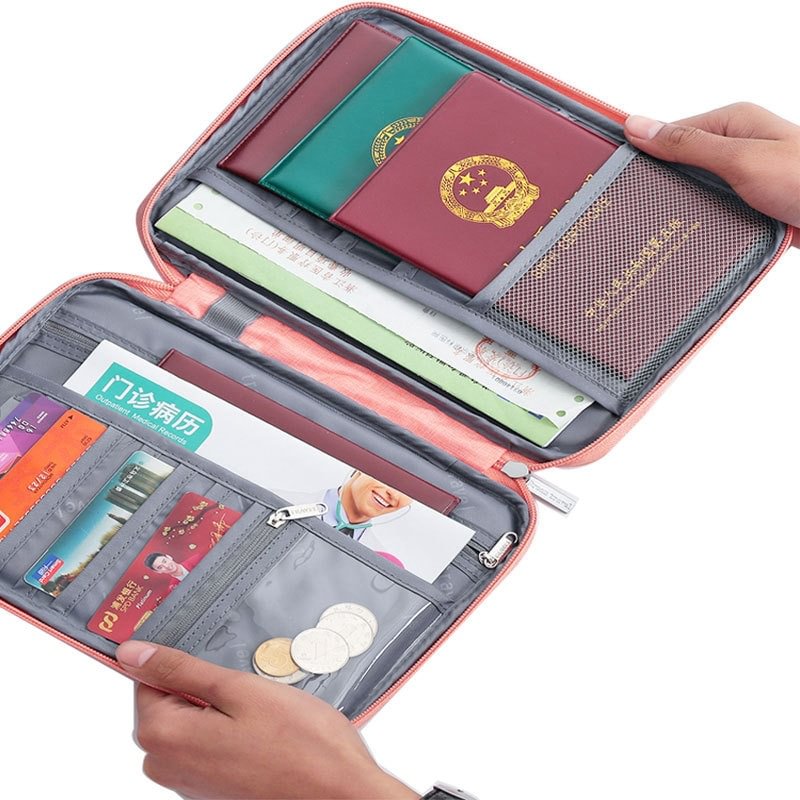 Hot Travel Wallet Family Passport Holder Creative Waterproof Document Case Organizer Travel accessories Document Bag Cardholder US Mall Lifes