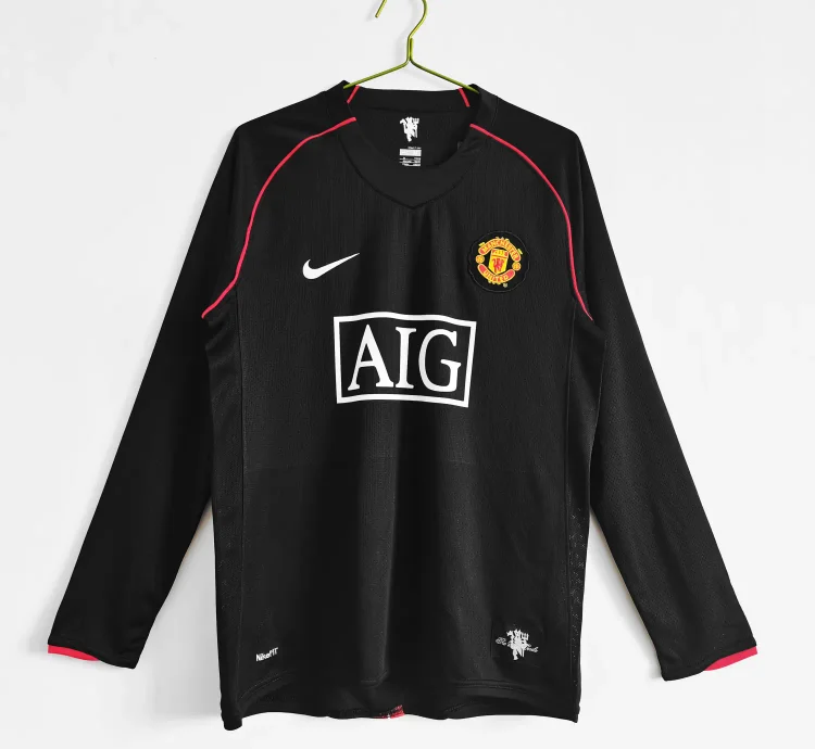 2007/08 Manchester United Away Retro Long Sleeve Shirt