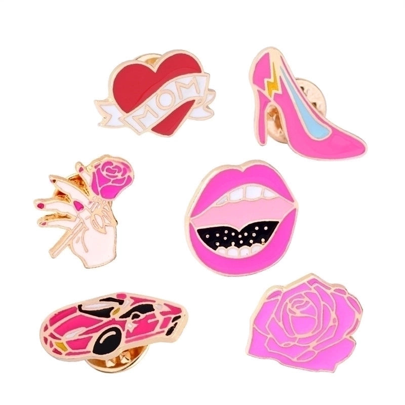 Cartoon Style Cartoon Alloy Stoving Varnish Women’s Brooches