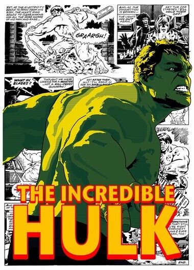 THE INCREDIBLE HULK POSTER - Photo Poster painting QUALITY INSERT -  POST!