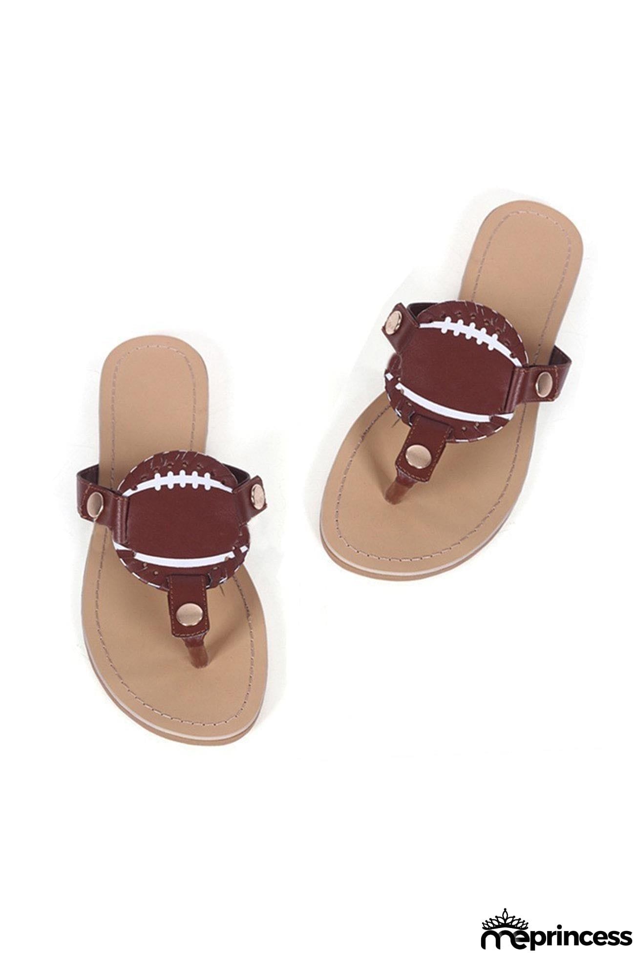 Baseball Flip-Flop Flat Sandals